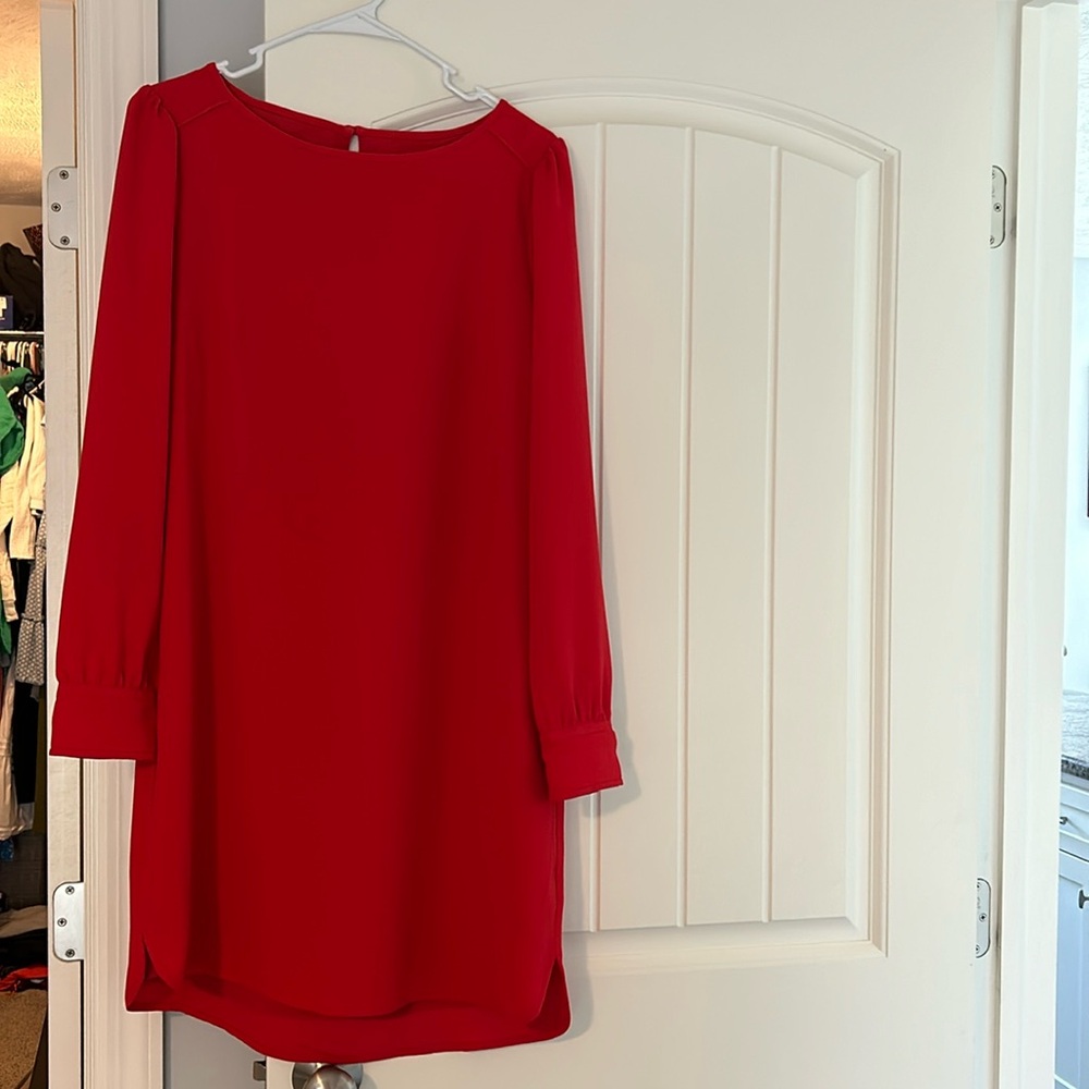 J Crew Long Sleeved Shift Dress